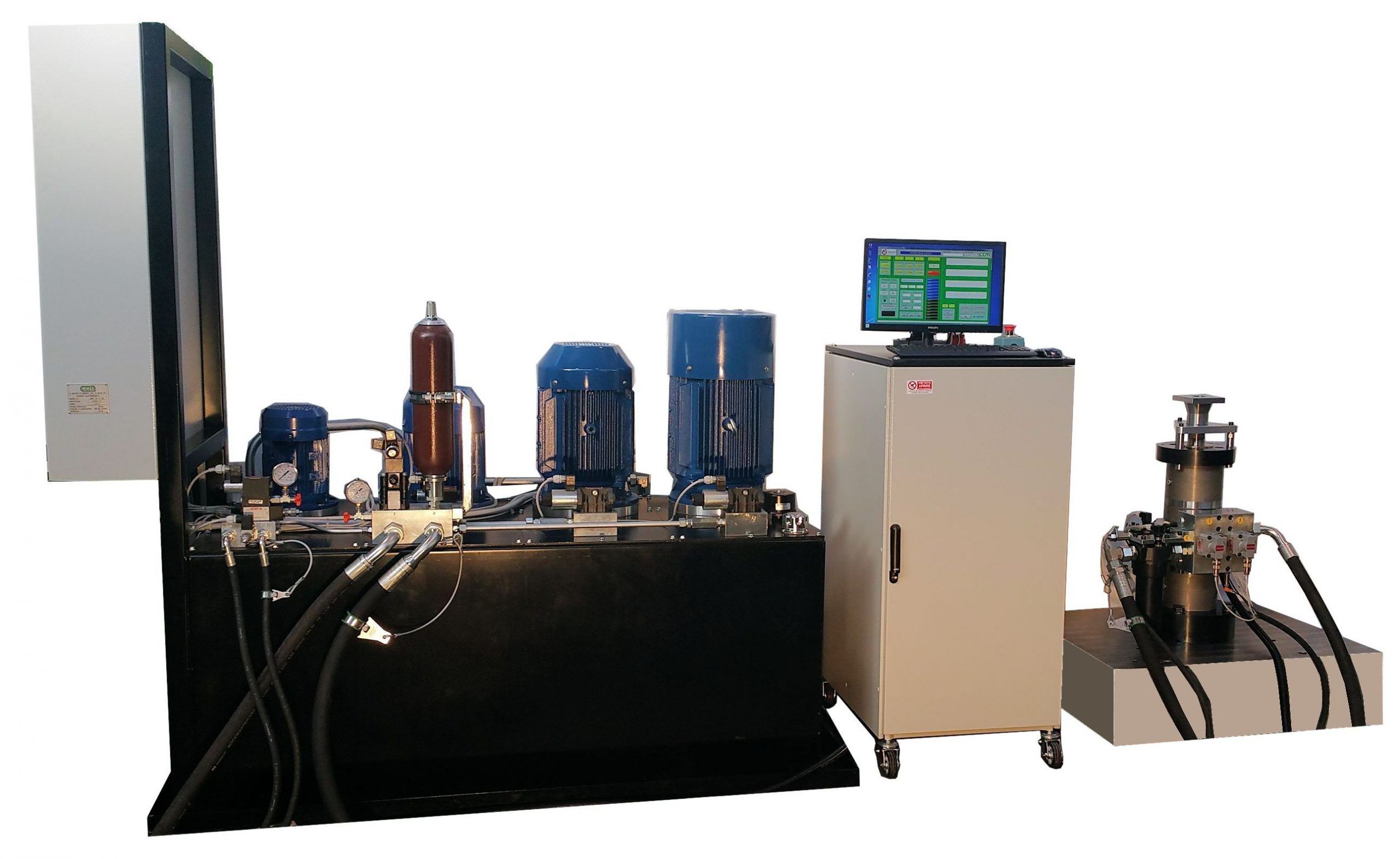 centrale oleoidraulica - shaker – servocontrollore